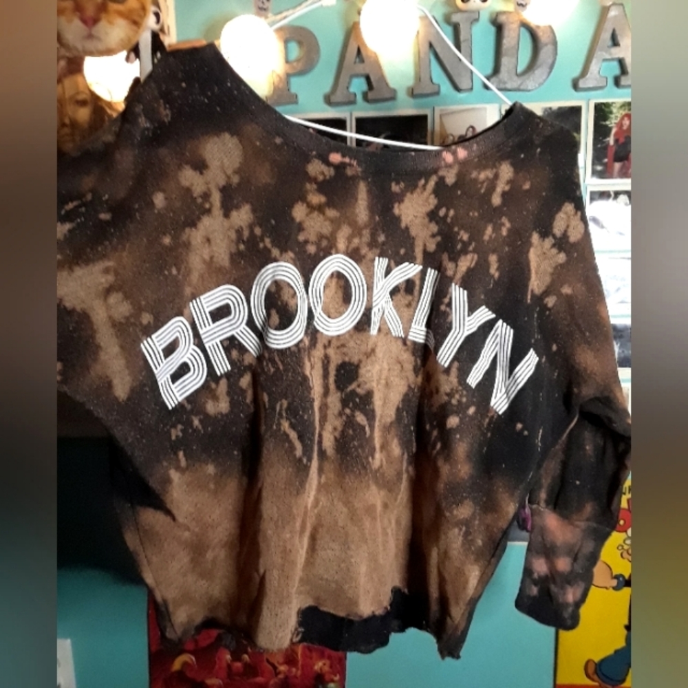 Bleached Crop Sweater
